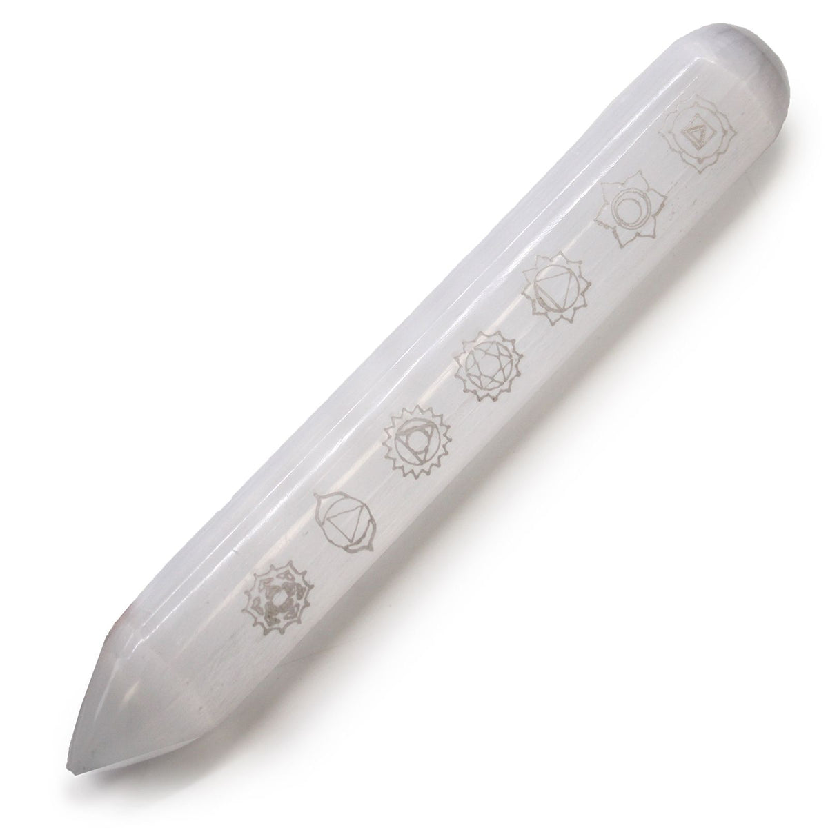 Selenite Wand, 7 Chakra, 14 to 16 cm