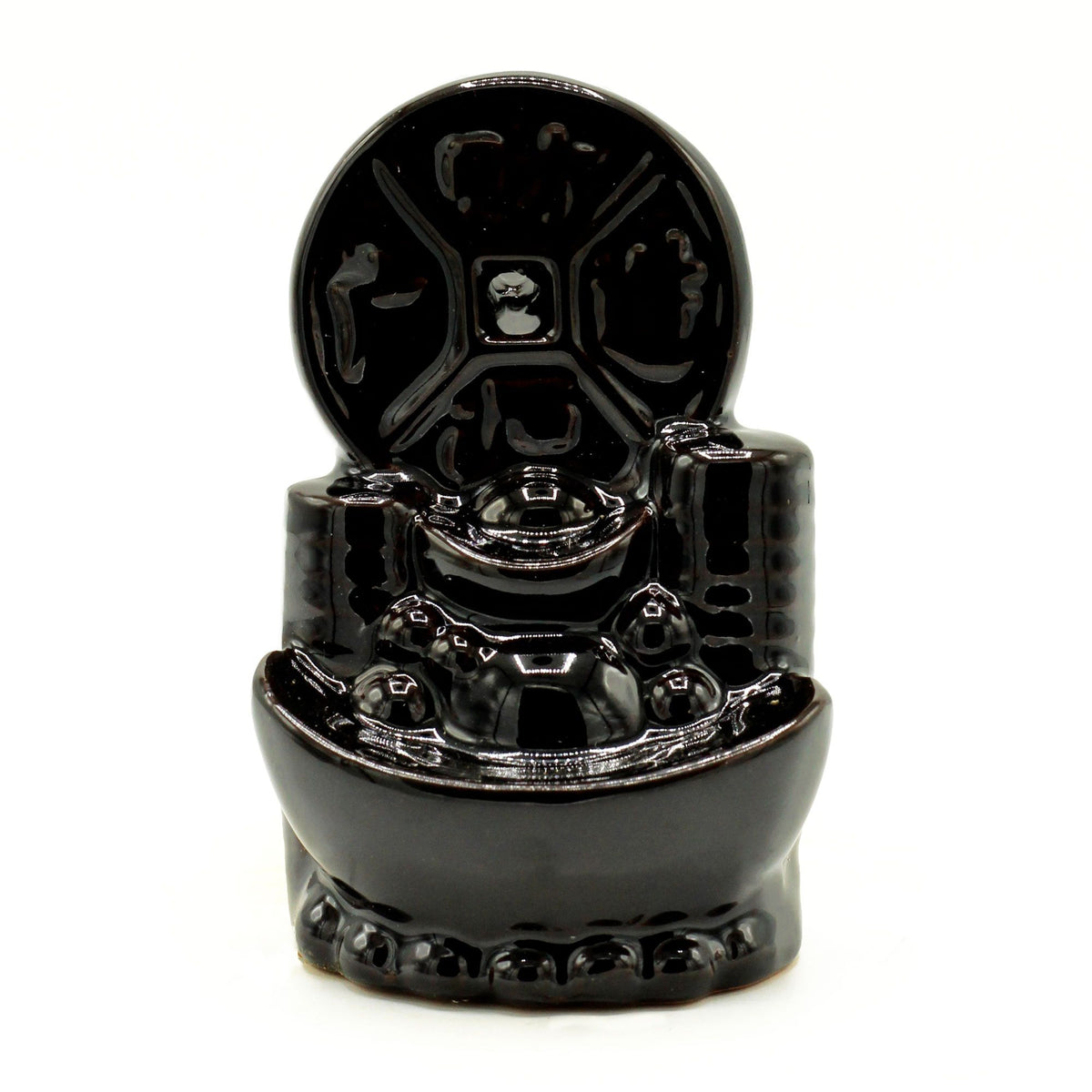Backflow Incense Burner Ancient Chinese Coin