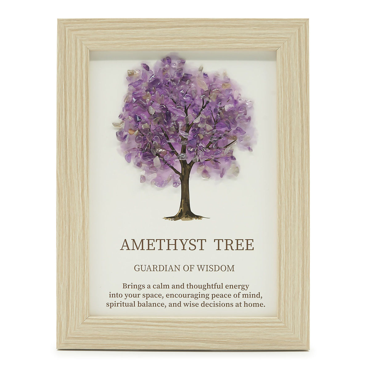 Gemstone Picture - Tree of Life - Amethyst (20x14.7x1cm)