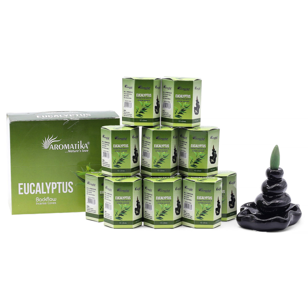 Masala Backflow Incense pack of 10 - Eucalyptus