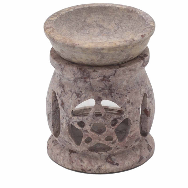 Soapstone Oil Burner · Triple Moon Pentagram