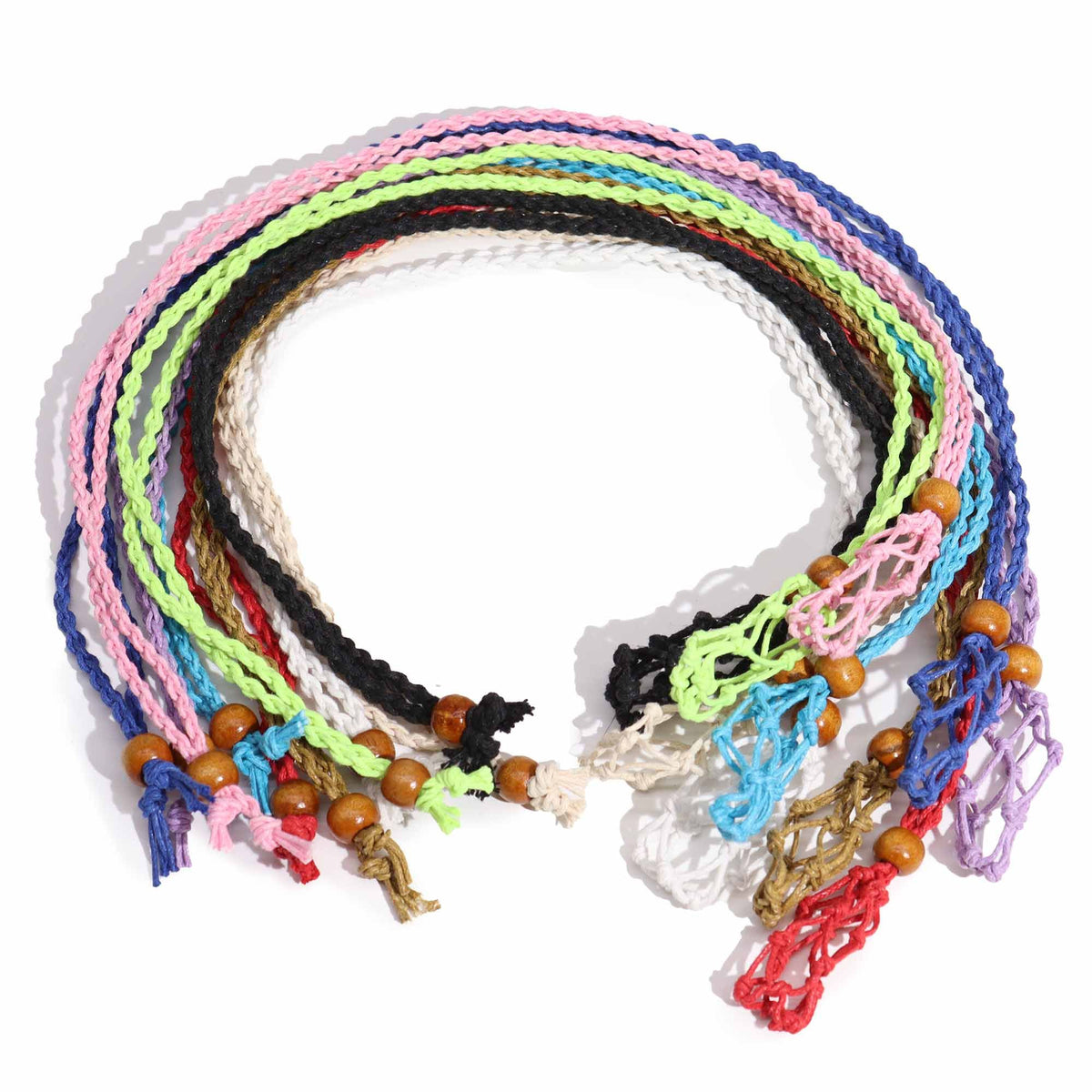Crystal Gemstone Necklace Cord 45cm/18inch - Mix of 11 Colours