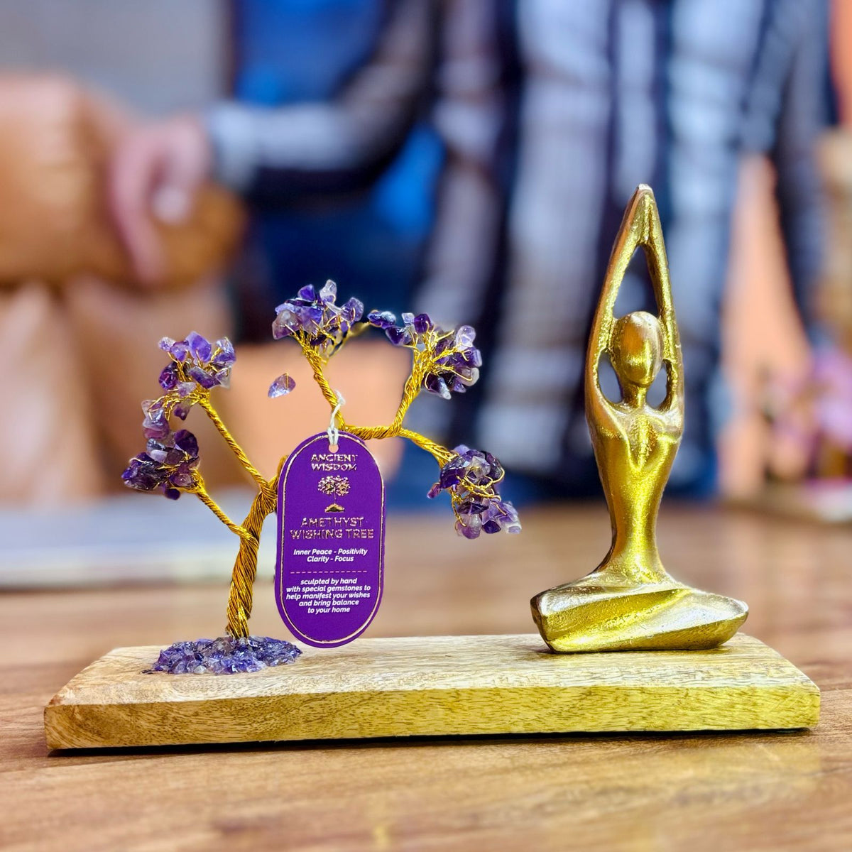Gemstone Yoga Garden · Amethyst, Easy Pose