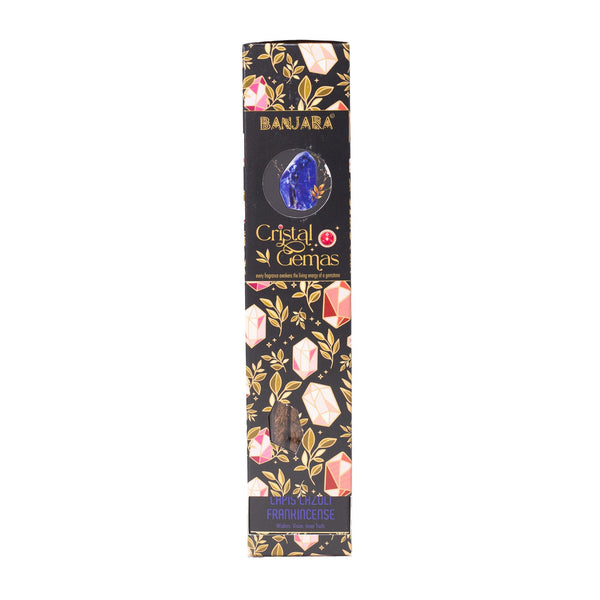 Banjara Cristal Gemas Incense Sticks - Lapis Lazuli Frankincense