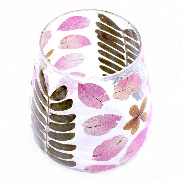 Floral Glass Vase Holder, Primavera, 12 × 11 cm