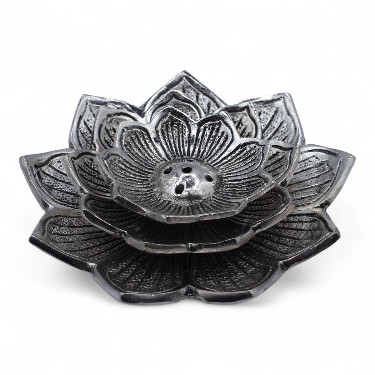 Tri-Flower Lotus Flower Incense Holder