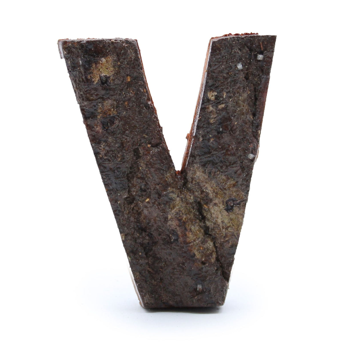 Rindenbuchstabe V · 7 cm