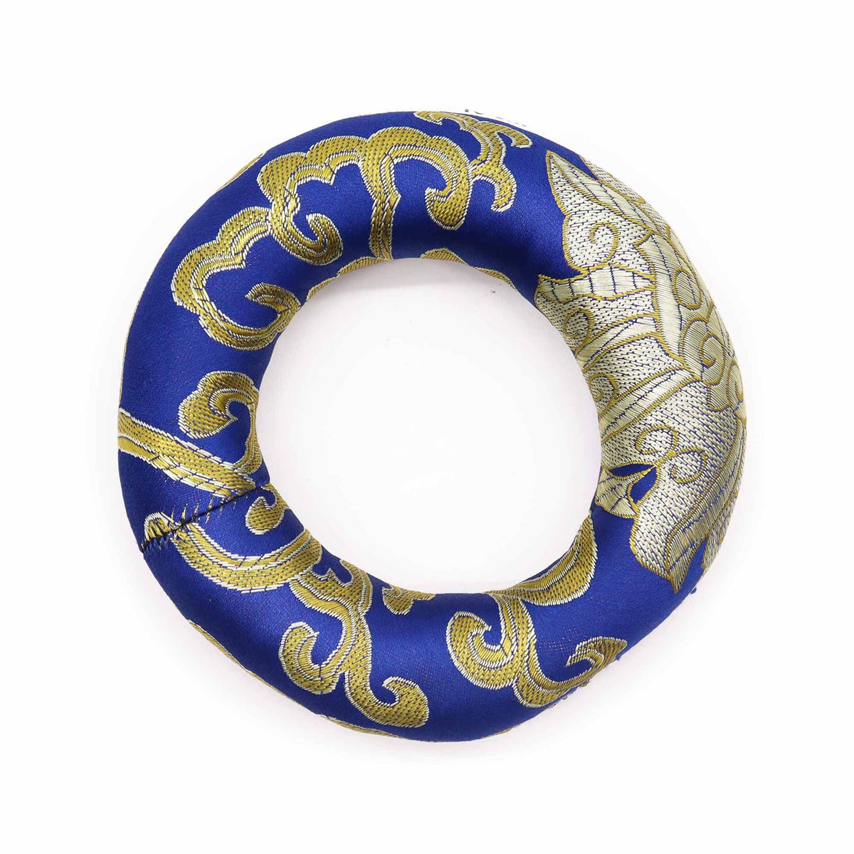 Singing Bowl Ring Cushion · Blue, 10 cm