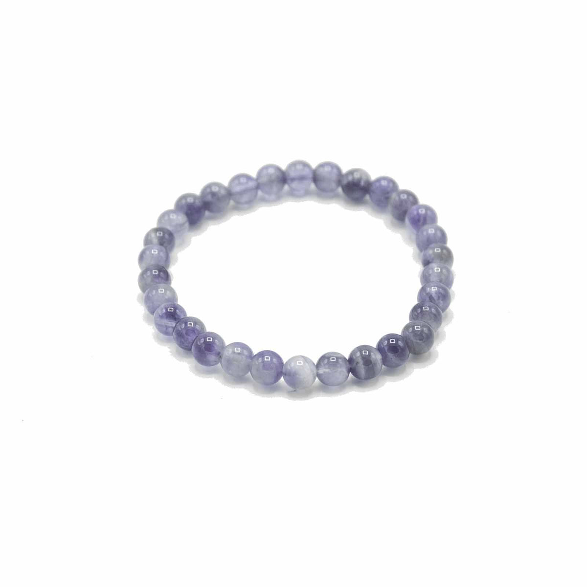 Armband aus Amethyst · Edelsteinperlen