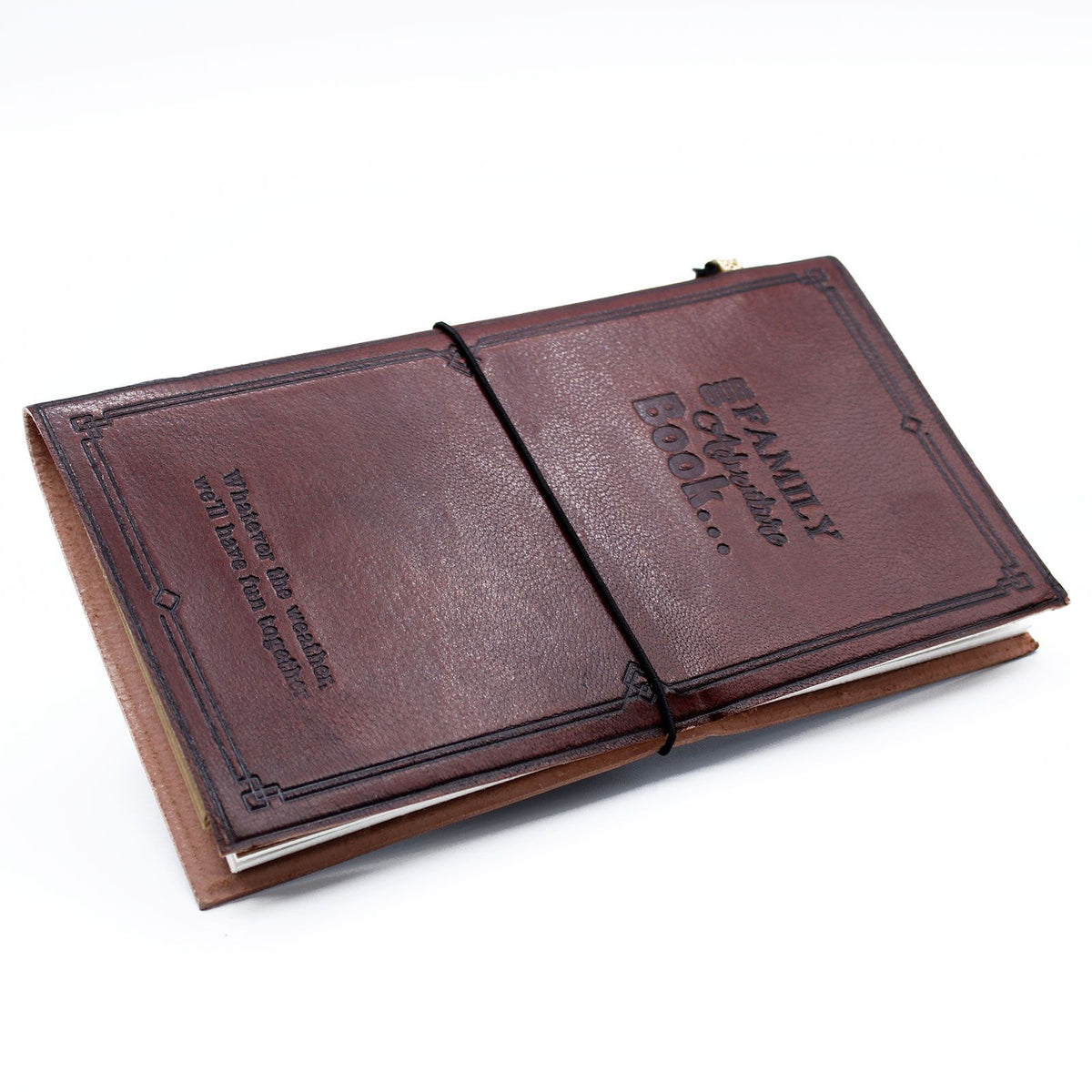 Leather Journal, Family Adventure Book, Brown