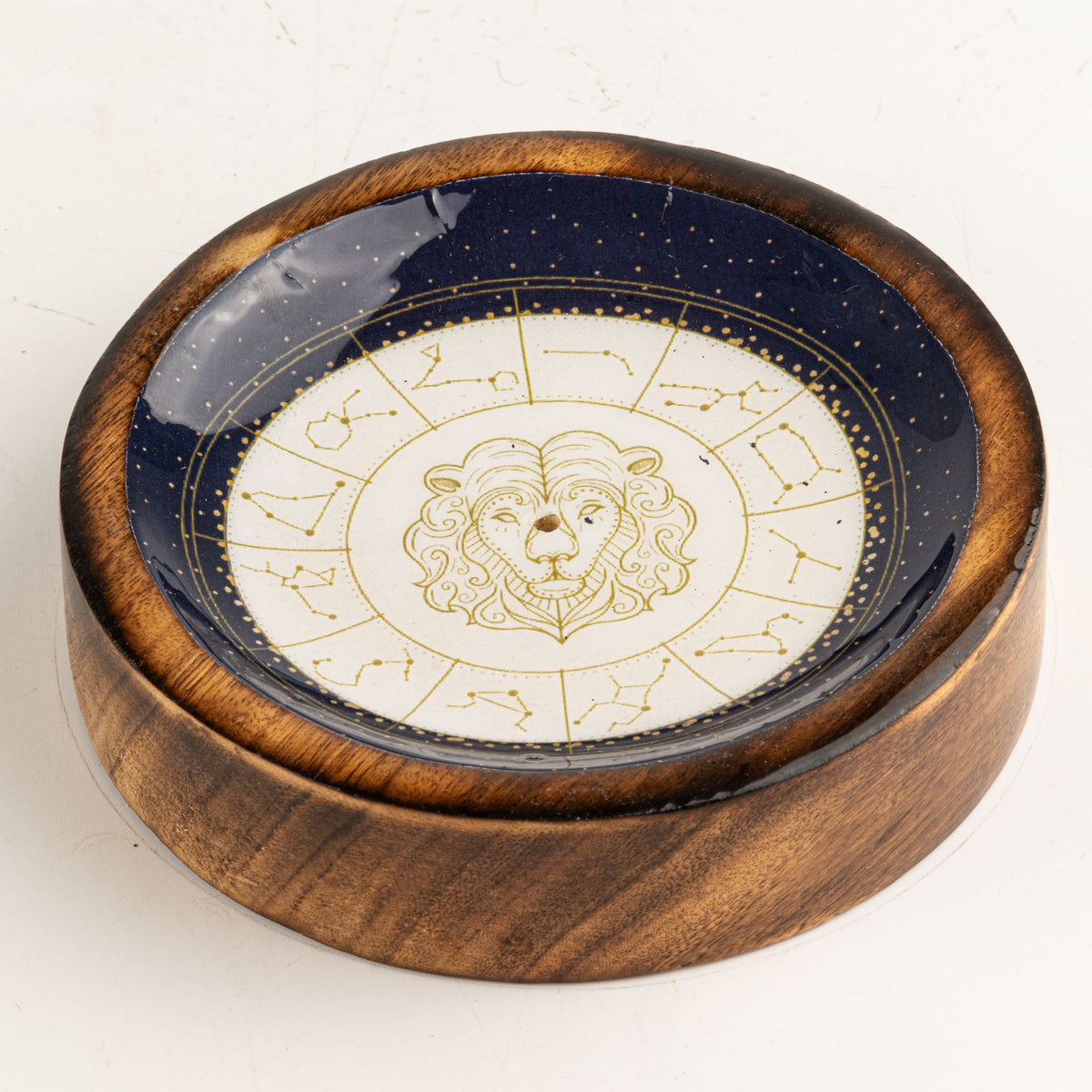 Stars Sign Mini Bowl & Incense Stick Holder - Leo