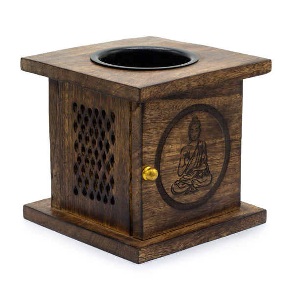Large Mango Box Burner - Buddha