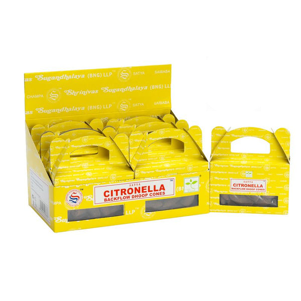 Box of - Satya Citronella Backflow Dhoop Cone