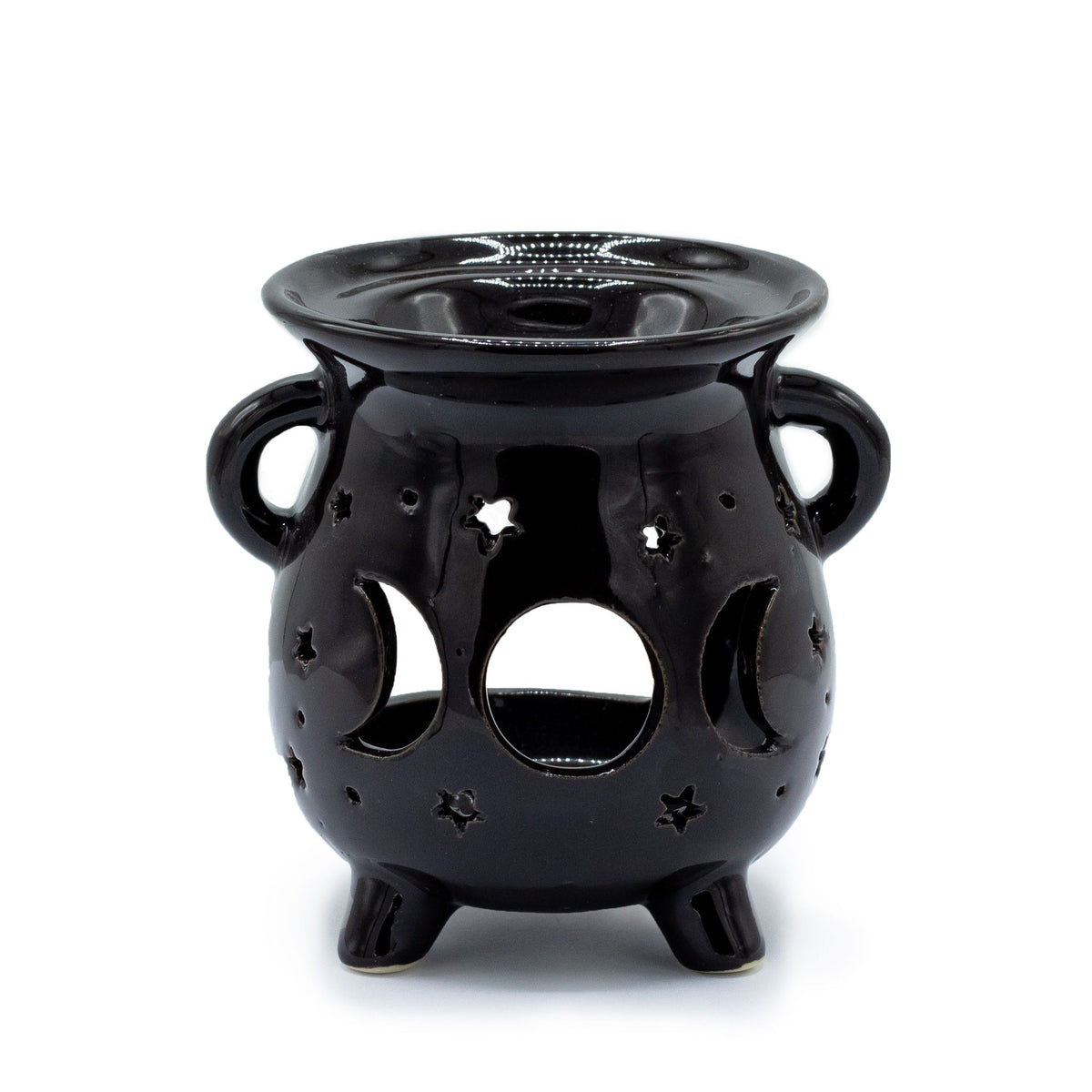 Caildren Oil Burner - Moon Phase - Black