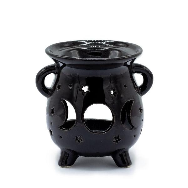 Caildren Oil Burner - Moon Phase - Black