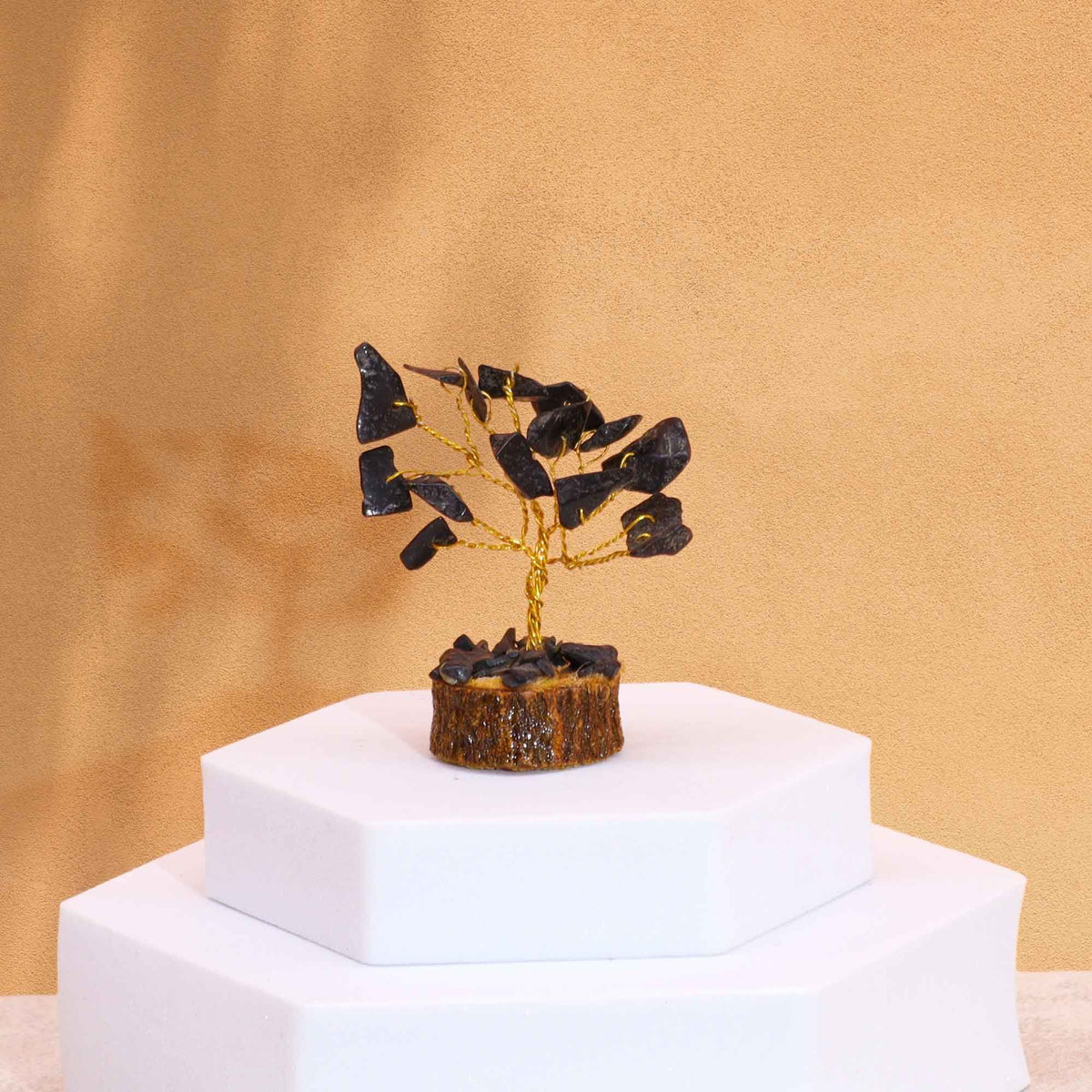 Mini Gemstone Tree, Black Agate, 6 cm
