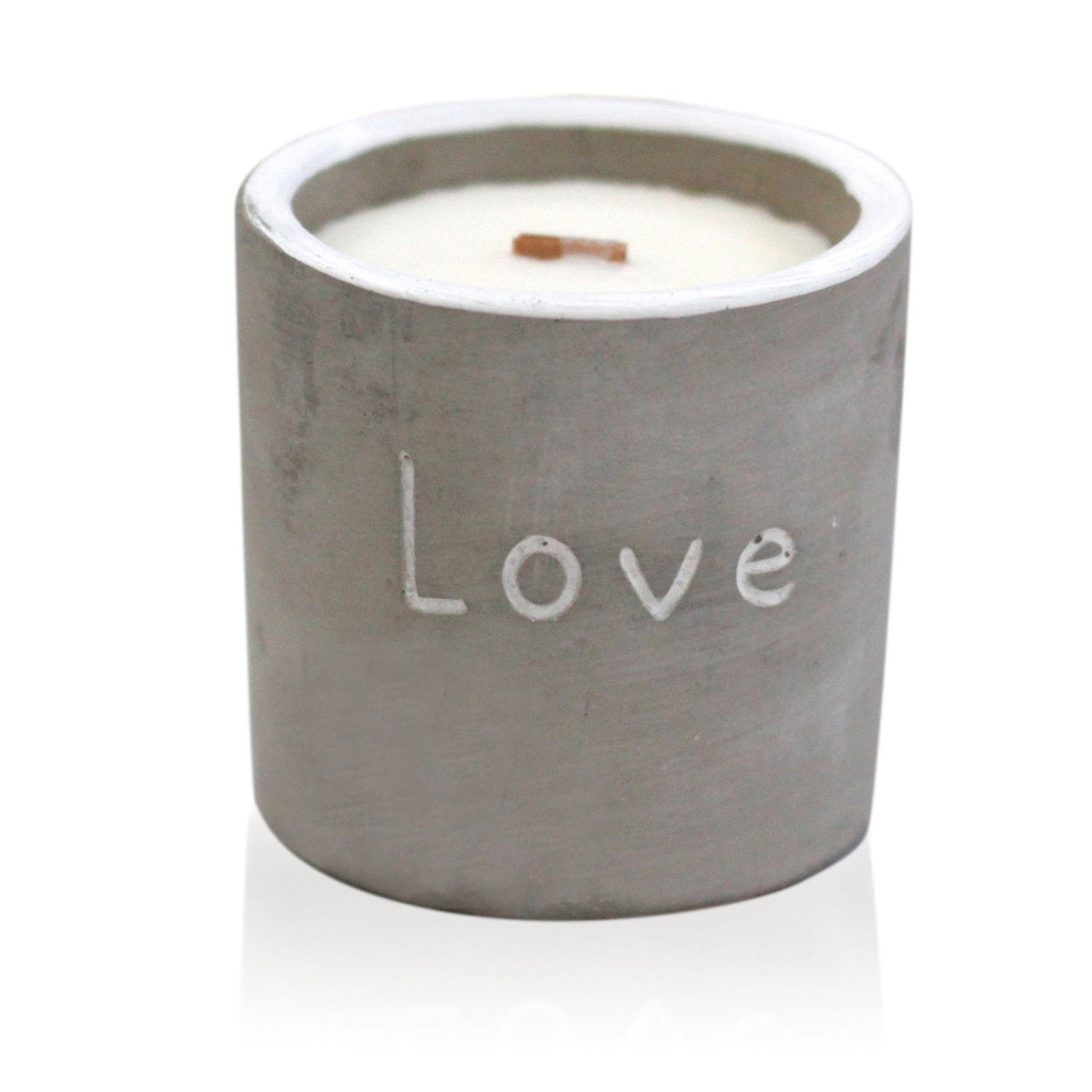 Love-Betonkerze, Lila Feige & Cassis