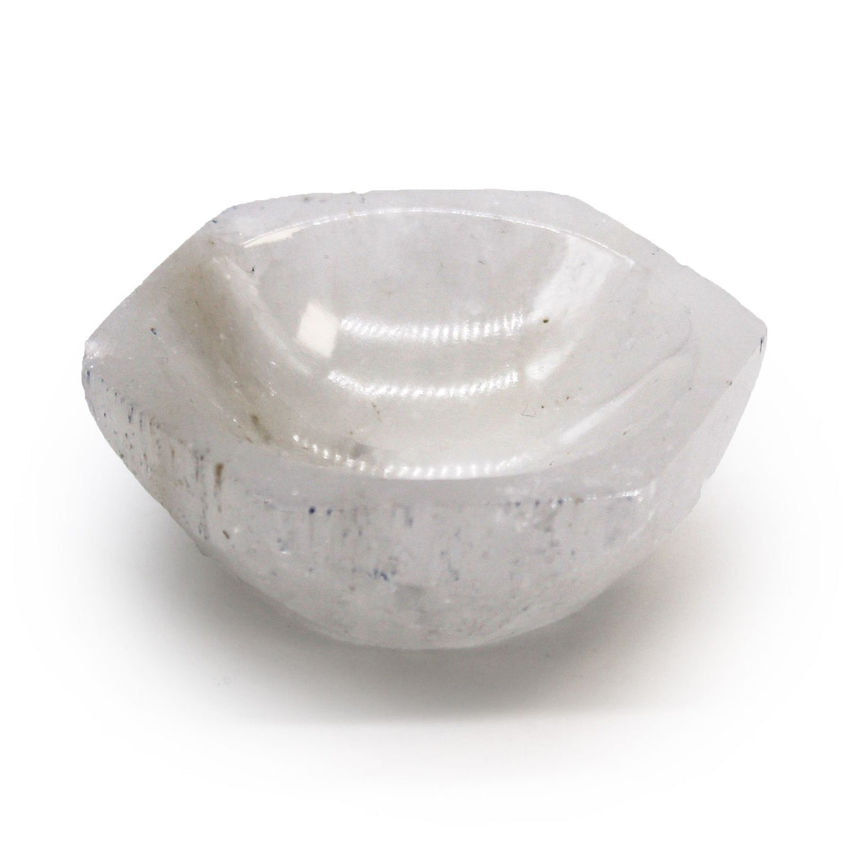 Selenite Hex Bowl, 6 cm