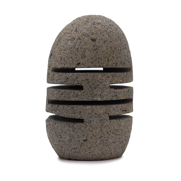 Riverstone Candle Holder, Standing Stone Cut