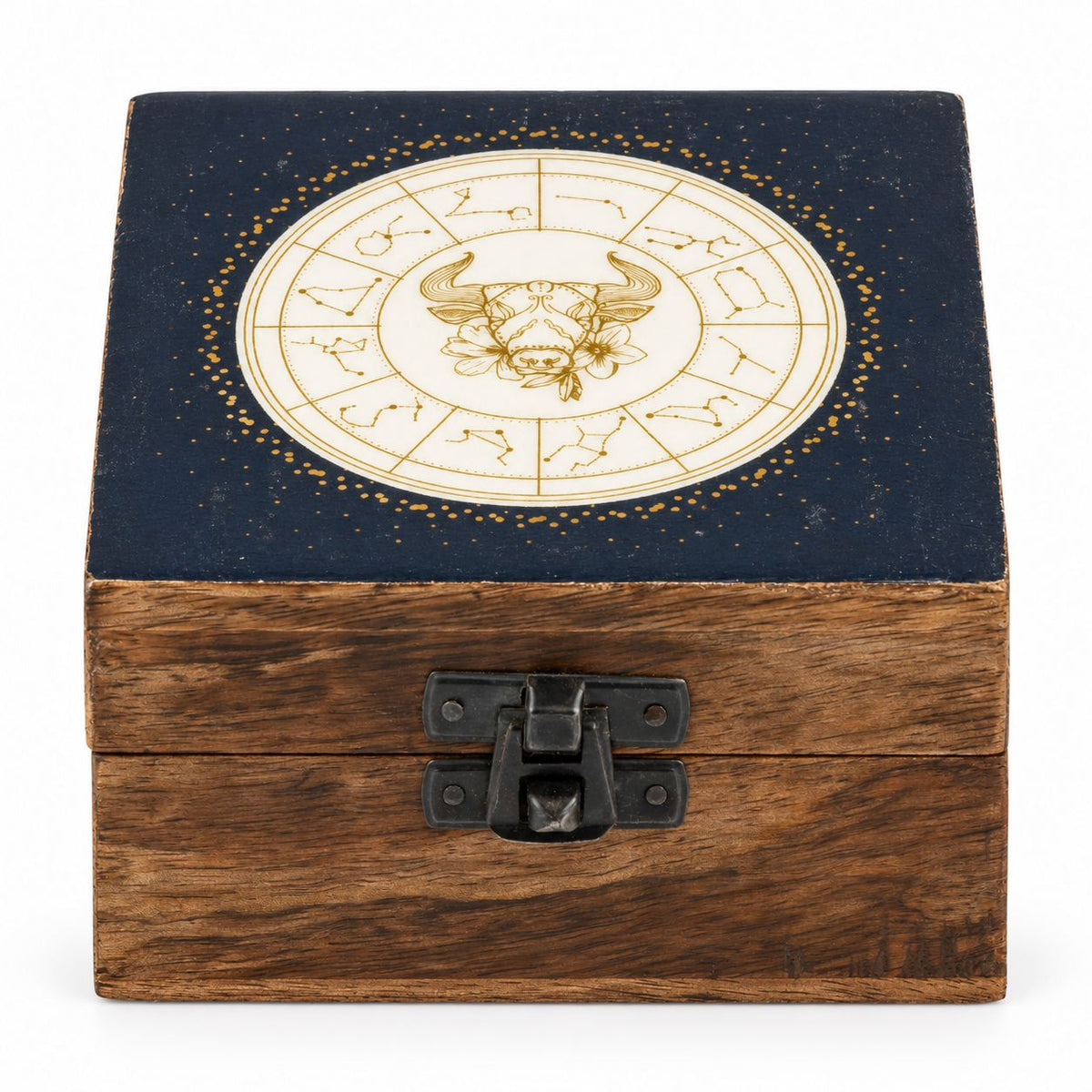 Small Enamelled Box - Taurus