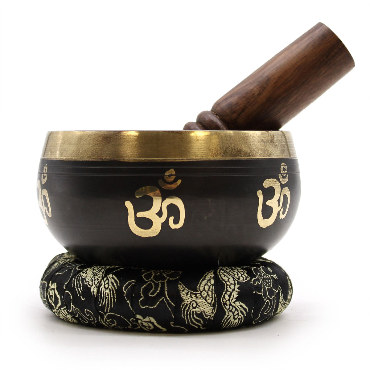 Om Singing Bowl Set with Cushion and Case
