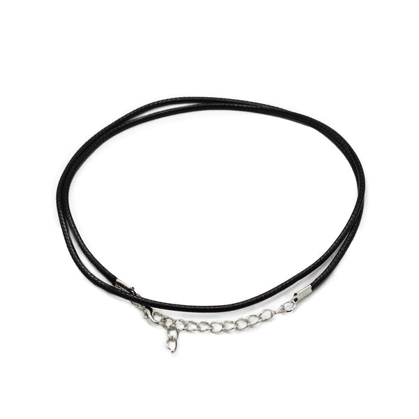 Packs Waxed Pendant Cords - 2mm x 55cm - Assorted - Black 101