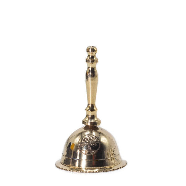 Small Brass Altar Bell, Tree of Life
