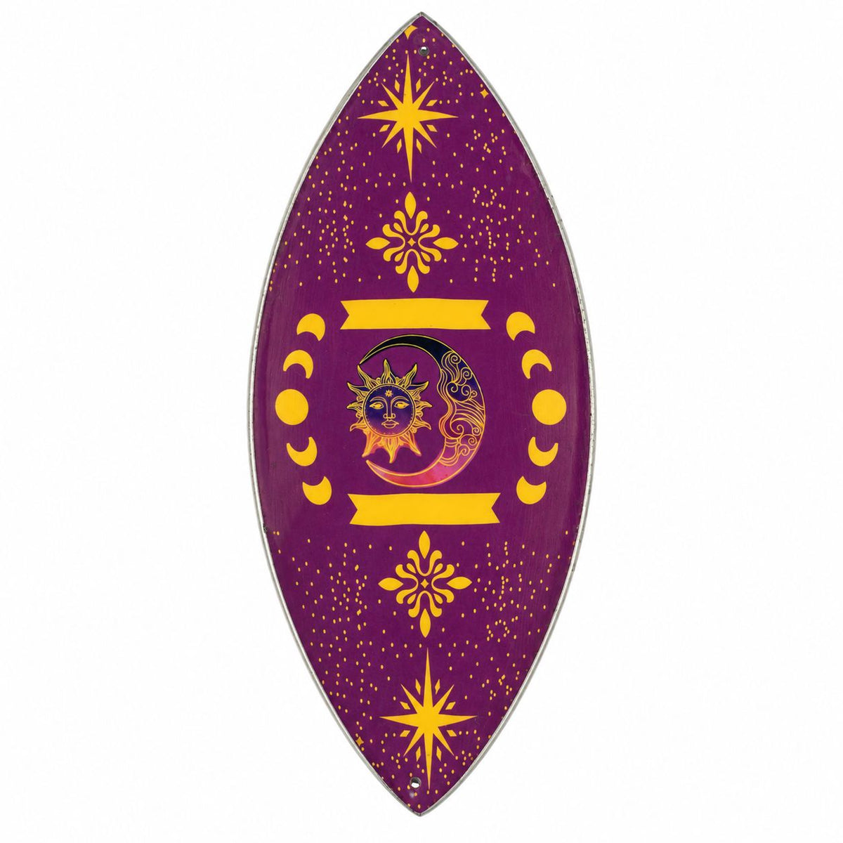 Enamel Incense Bowl · Purple Sun & Moon Phases