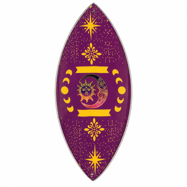 Enamel Incense Bowl · Purple Sun & Moon Phases