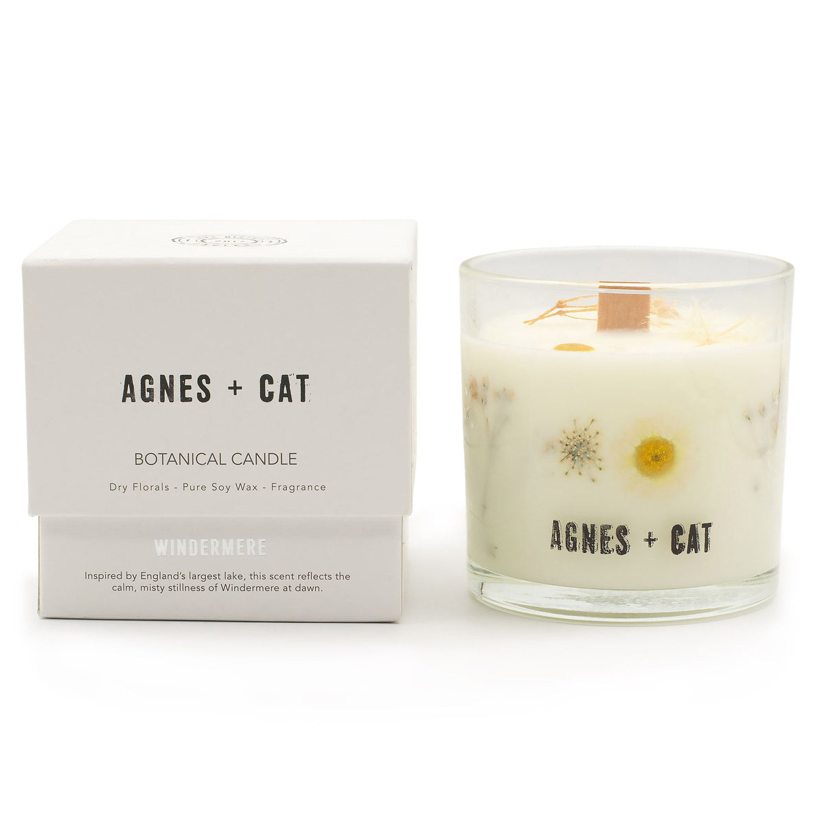 Agnes + Cat Botanical Soy Candle, Windermere