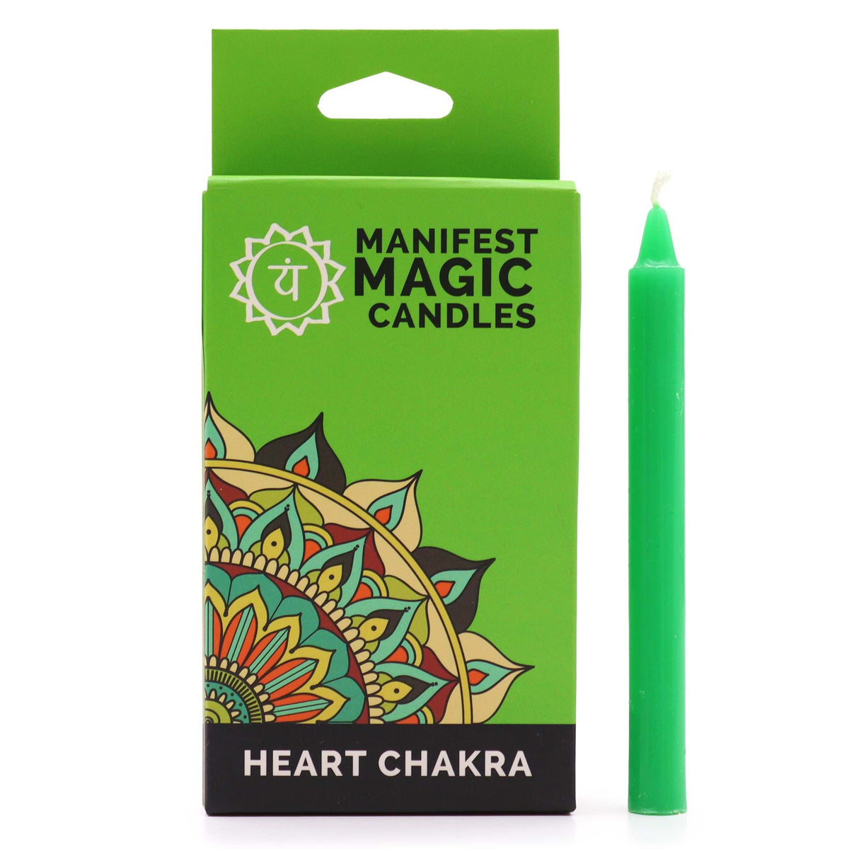 Manifest-Magic-Ritualkerzen, Grün, 12er-Pack