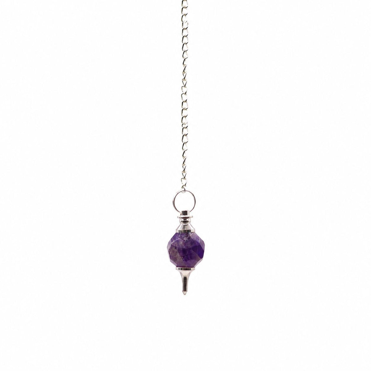 Faceted Amethyst Pendulum