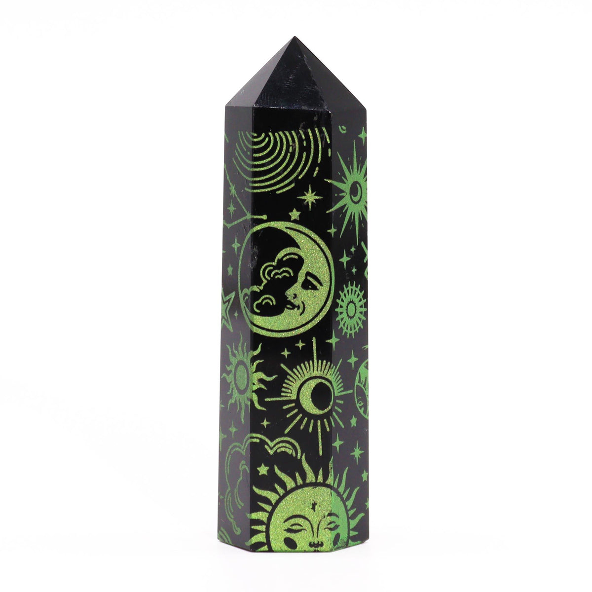 Mystic Story Obsidian Point · Forest Green