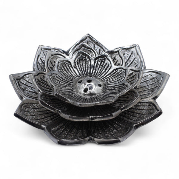Tri-Flower Lotus Flower Incense Holder