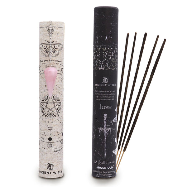 Ancient Witch Love Spell Incense, Rose Quartz