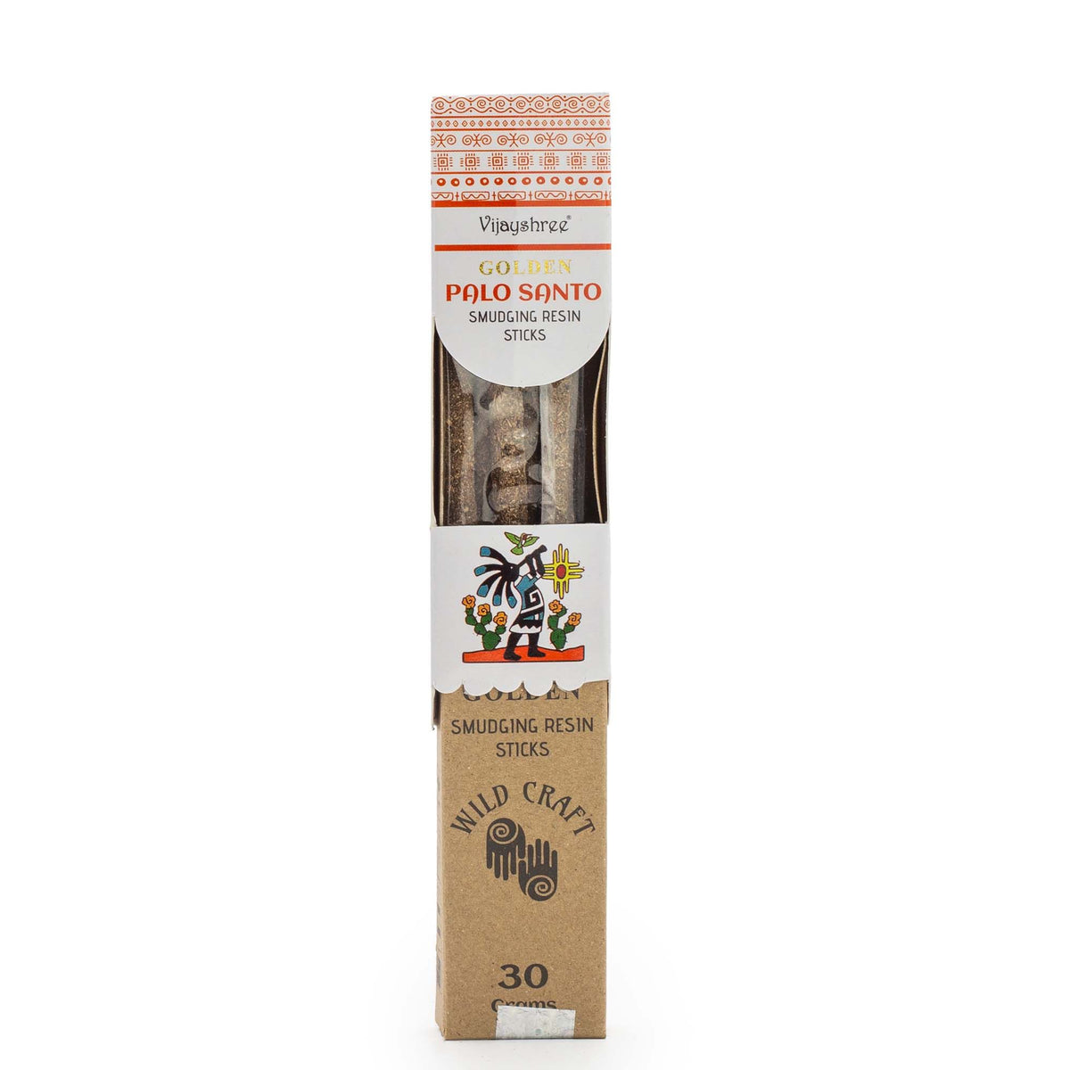 Golden Resin Sticks, Palo Santo Scent, 6 Pieces
