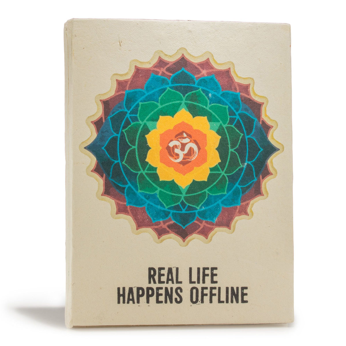Lrg Lokta Inspiration Notebook (21x15cm) - 45 leafs - Real Life - inc bookmark