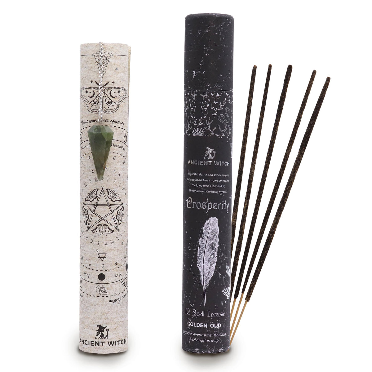 Ancient Witch Prosperity Spell Incense, Aventurine