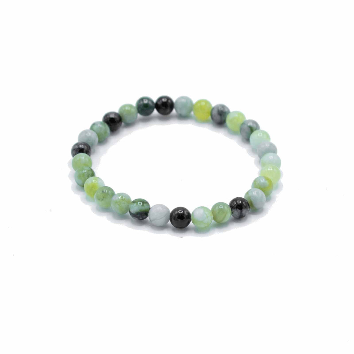 Gemstone Manifestation Bracelet - Olive Jade -