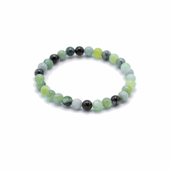 Gemstone Manifestation Bracelet - Olive Jade -