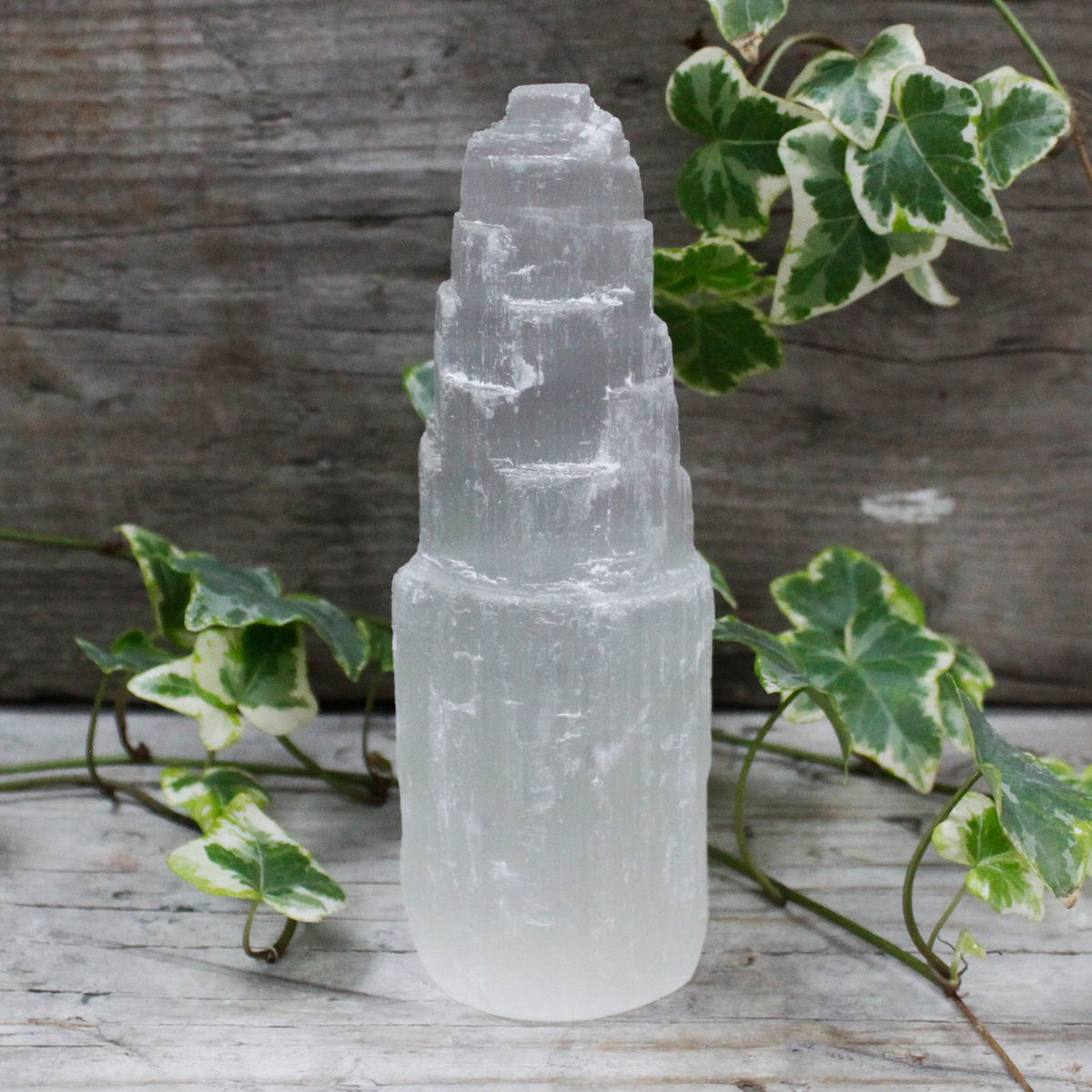 Natural Selenite Tower, 15 cm