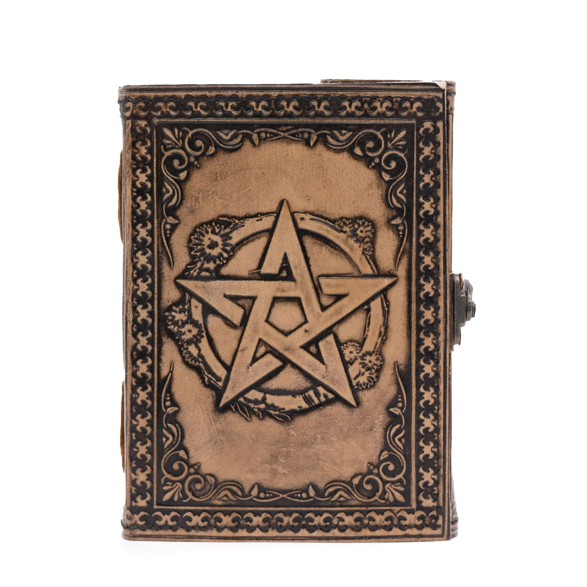 Pentacle - Esoteric Notebook - Anique Grey - 200 pages Stich Edge- 17.5x12.5x3cm