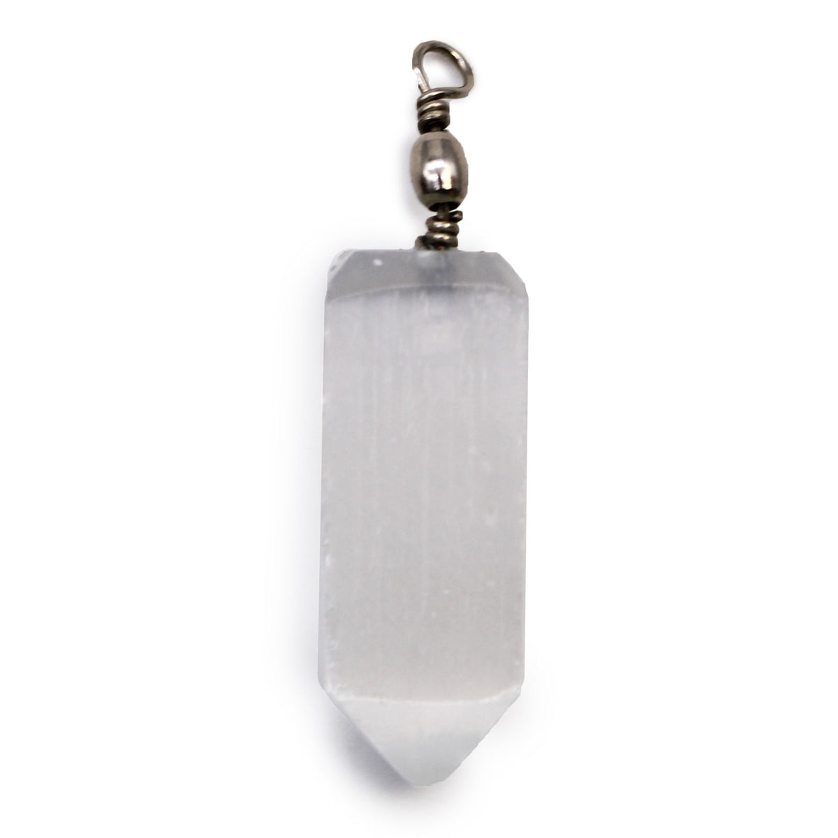 Selenite Obelix Pendent