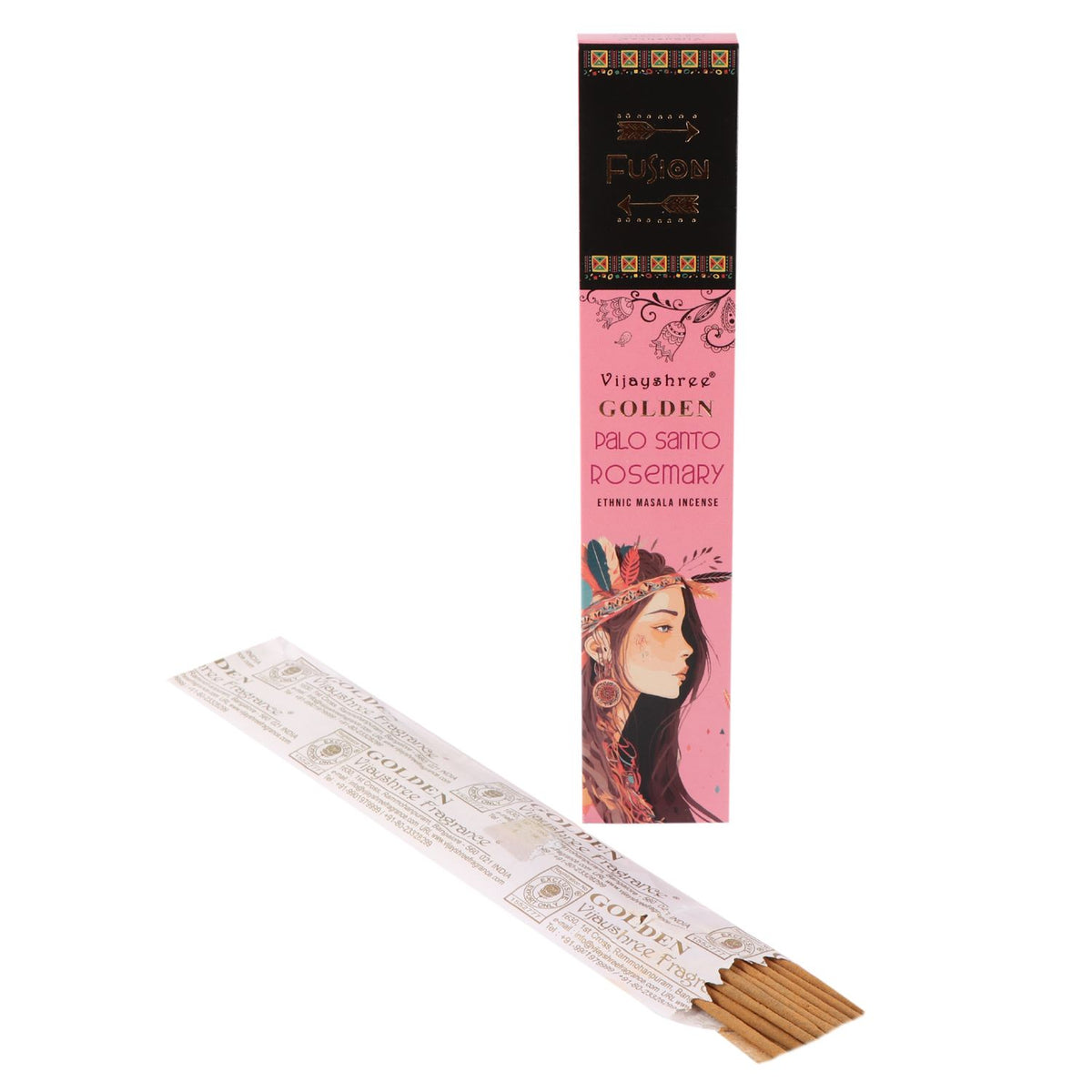 Golden Palo Santo Incense Sticks · Rosemary