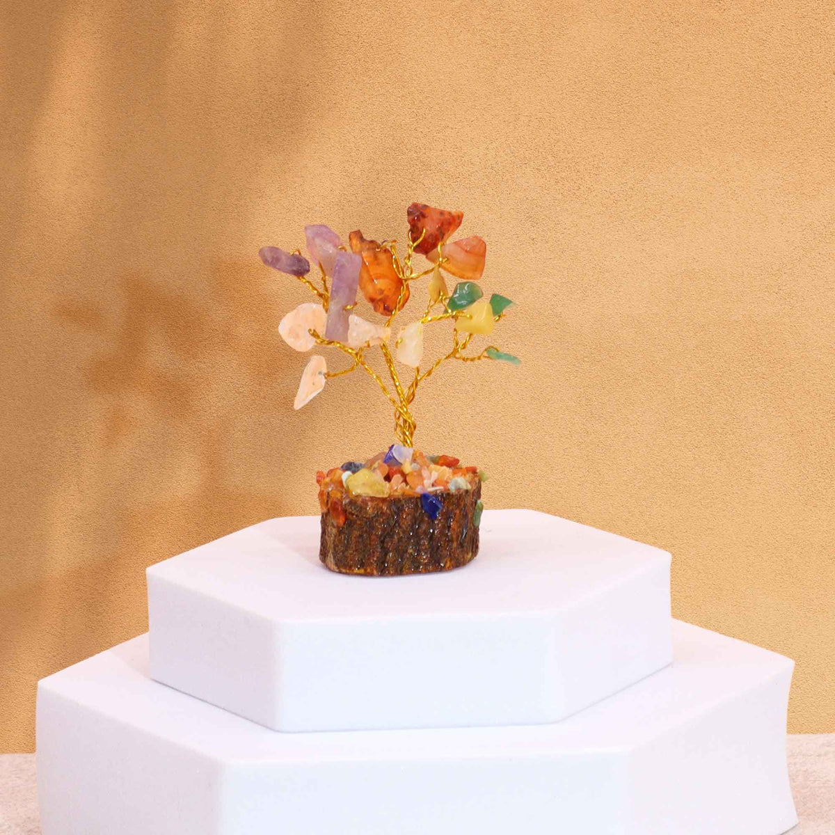 Mini Gemstone Tree, Mixed Stones, 6 cm