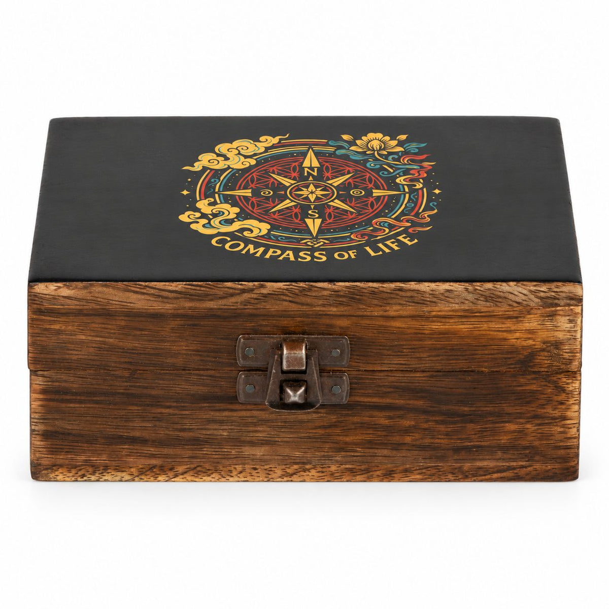 Medium Enamelled Box - Compass of Life