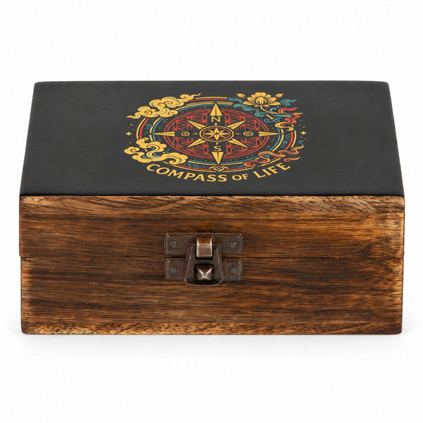 Medium Enamelled Box - Compass of Life