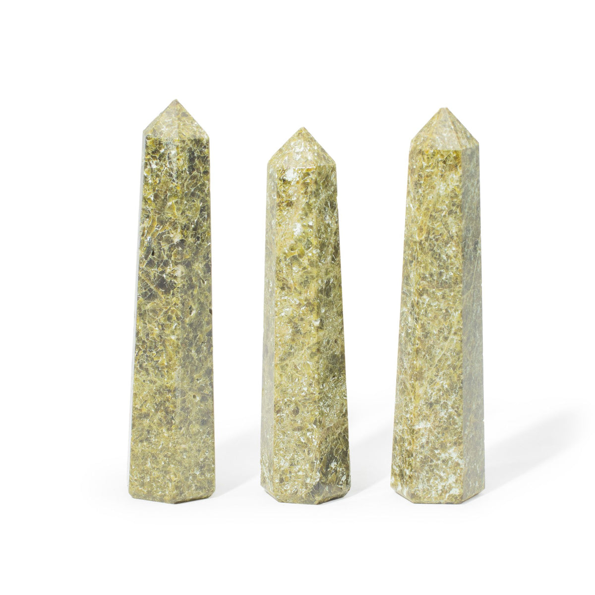 Epidote Obelisk Point, Six Sided, 11 cm