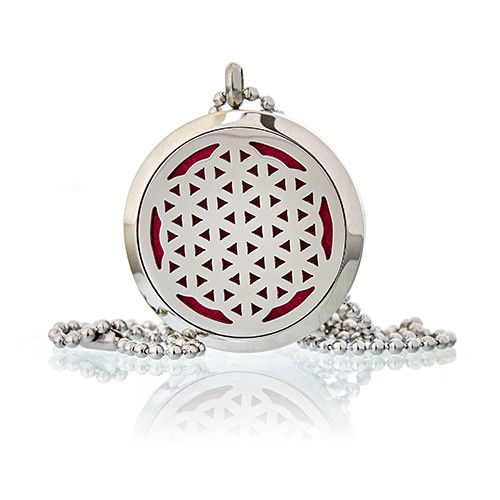 Aromatherapy Jewellery Necklace - Flower of Life 30mm